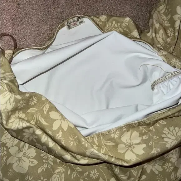 New Free People Somethin Bout You Floral One-Shoulder Bodysuit size M - Picture 8 of 10